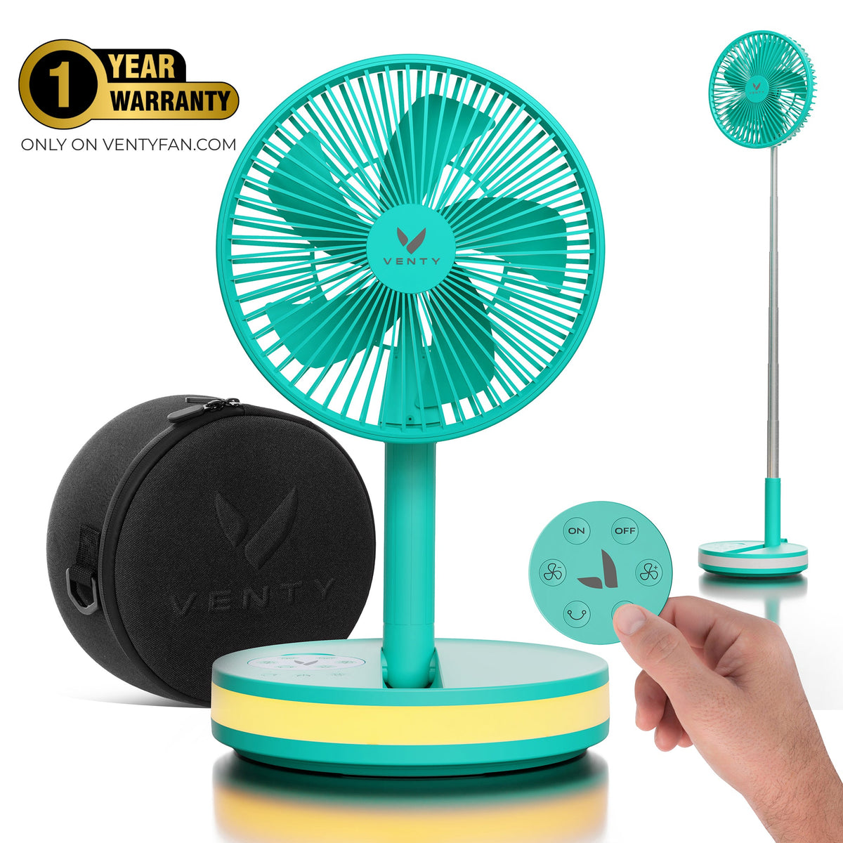 Foldable Fan verde menta