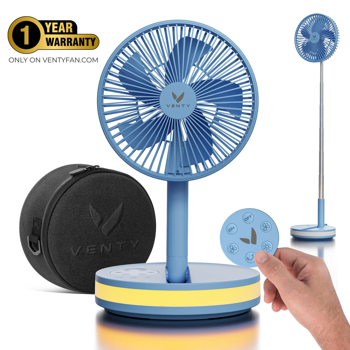 Foldable Fan azul